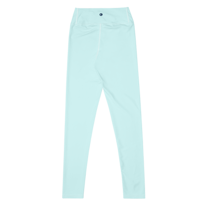 Michigan Upper Peninsula Yoga Leggings (w/ UP Outline) | Cyan