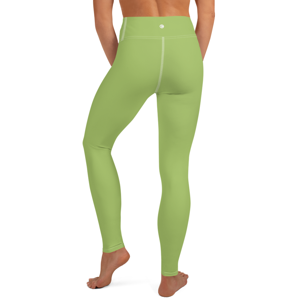 Michigan Upper Peninsula Yoga Leggings (w/ UP Outline) | Gooseberry Green