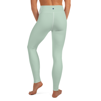 Michigan Upper Peninsula Yoga Leggings (w/ UP Outline) | Sea Green