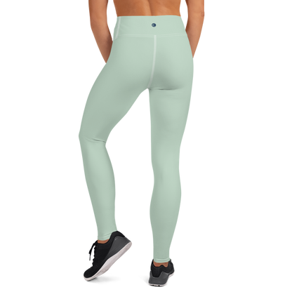 Michigan Upper Peninsula Yoga Leggings (w/ UP Outline) | Sea Green