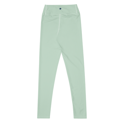 Michigan Upper Peninsula Yoga Leggings (w/ UP Outline) | Sea Green