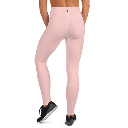 Michigan Upper Peninsula Yoga Leggings (w/ UP Outline) | Cosmos Pink