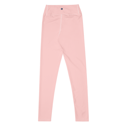 Michigan Upper Peninsula Yoga Leggings (w/ UP Outline) | Cosmos Pink