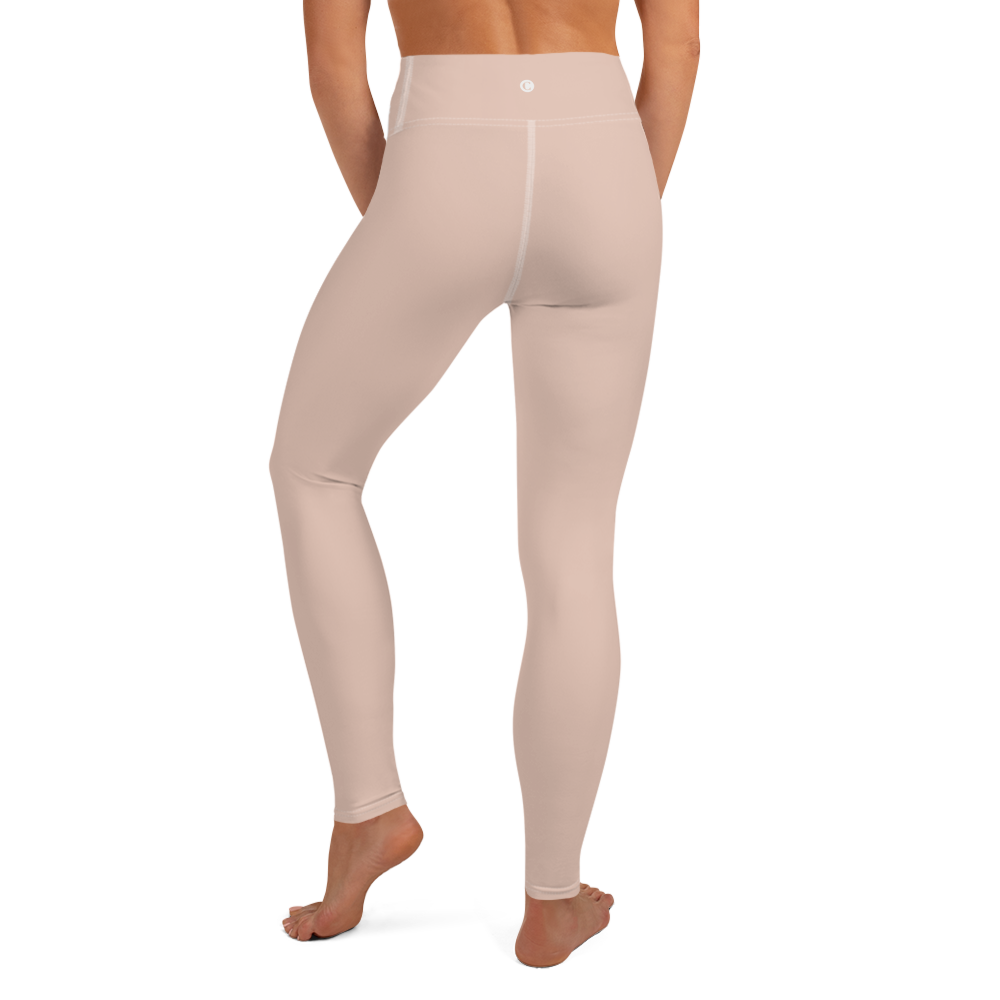 Michigan Upper Peninsula Yoga Leggings (w/ UP Outline) | Rose Gold