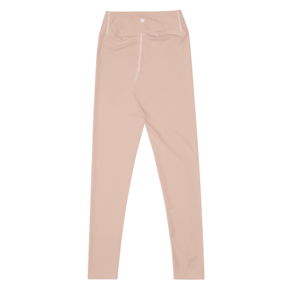 Michigan Upper Peninsula Yoga Leggings (w/ UP Outline) | Rose Gold