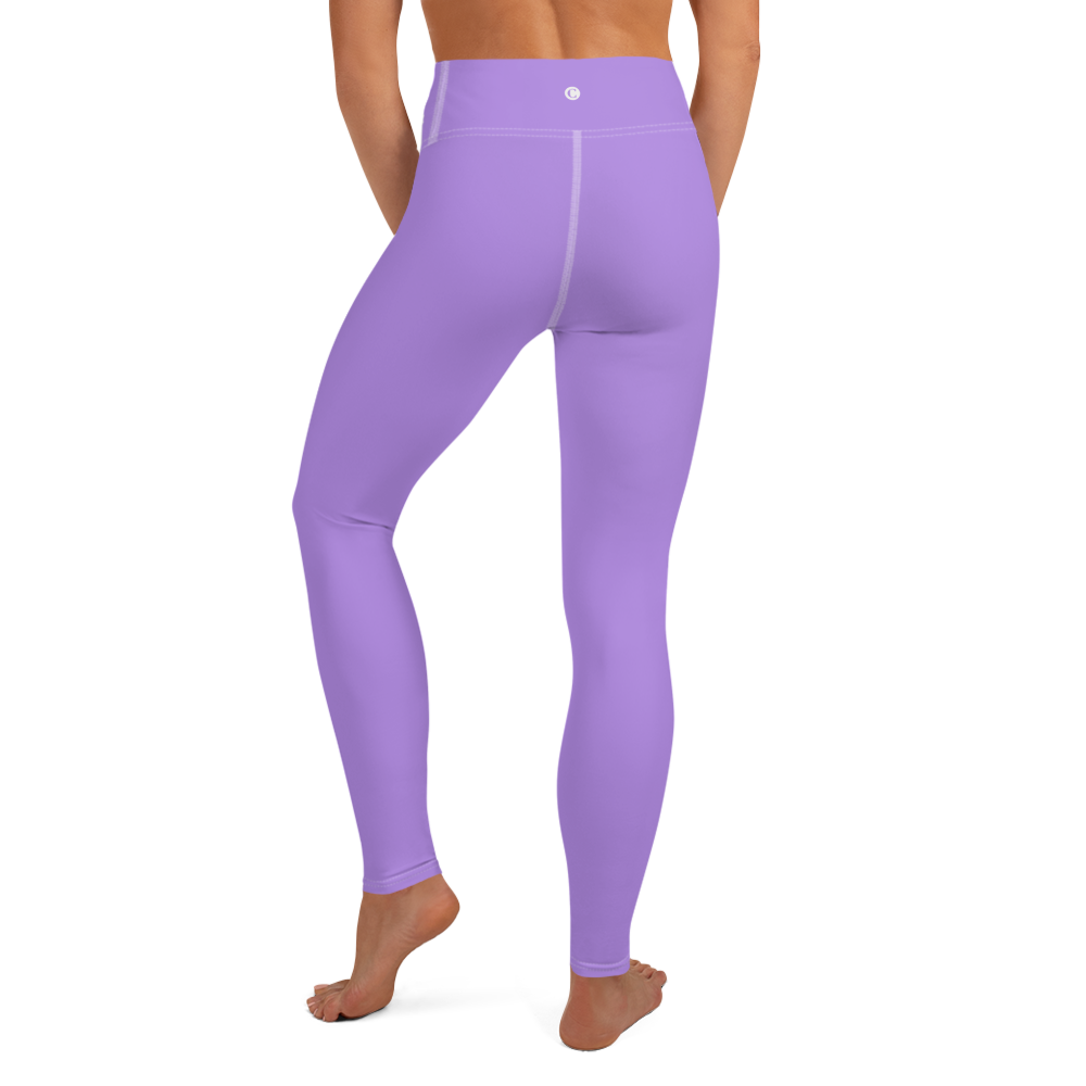 Michigan Upper Peninsula Yoga Leggings (w/ UP USA Flag) | Lavender