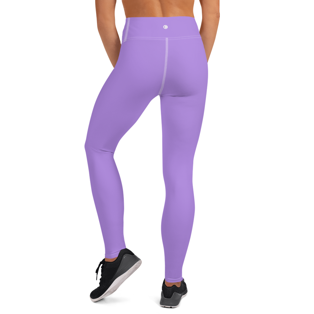 Michigan Upper Peninsula Yoga Leggings (w/ UP USA Flag) | Lavender