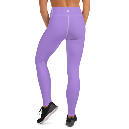 Michigan Upper Peninsula Yoga Leggings (w/ UP USA Flag) | Lavender