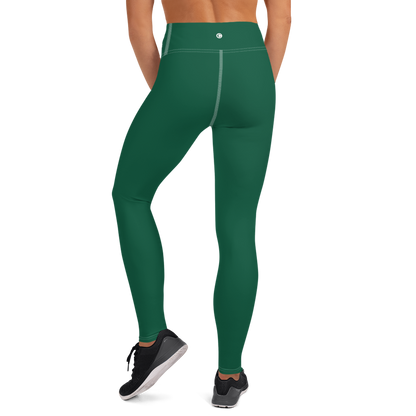 Michigan Upper Peninsula Yoga Leggings (w/ UP USA Flag) | Superior Green