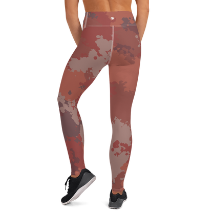 Michigan Upper Peninsula Yoga Leggings (w/ UP USA Flag) | Ore Dock Camo