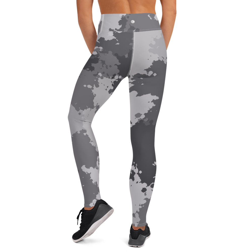 Michigan Upper Peninsula Yoga Leggings (w/ UP USA Flag) | Iron Ore Camo