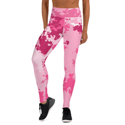 Michigan Upper Peninsula Yoga Leggings (w/ UP Outline) | Pink Camo