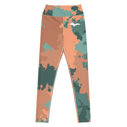 Michigan Upper Peninsula Yoga Leggings (w/ UP Outline) | Copper County Camo