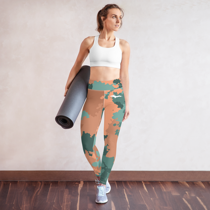 Michigan Upper Peninsula Yoga Leggings (w/ UP Outline) | Copper County Camo