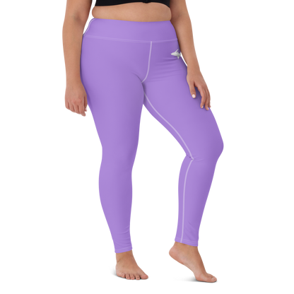 Michigan Upper Peninsula Yoga Leggings (w/ UP Outline) | Lavender