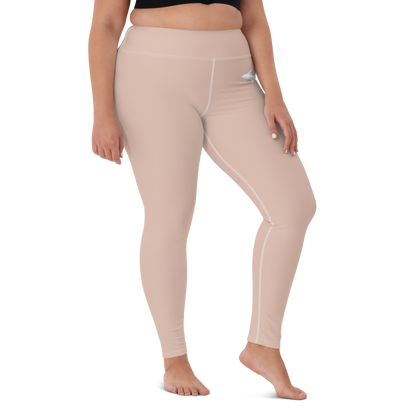 Michigan Upper Peninsula Yoga Leggings (w/ UP Outline) | Rose Gold