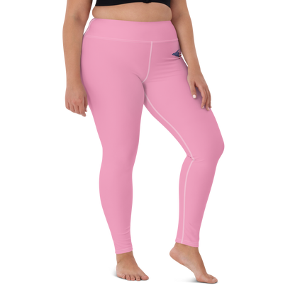 Michigan Upper Peninsula Yoga Leggings (w/ UP USA Flag) | '67 Caddie Pink