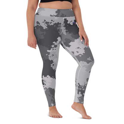 Michigan Upper Peninsula Yoga Leggings (w/ UP USA Flag) | Iron Ore Camo