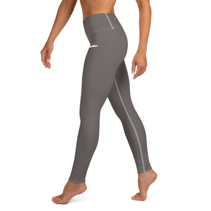 Michigan Upper Peninsula Yoga Leggings (w/ UP Outline) | Warren Tank Grey