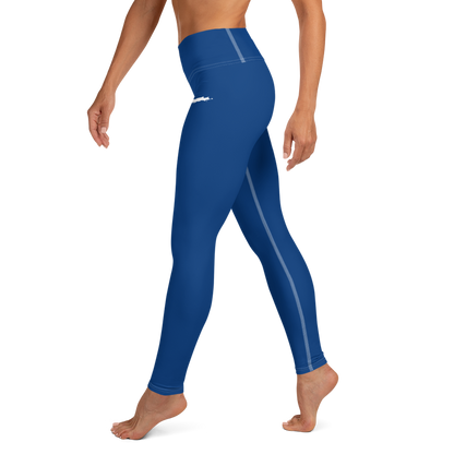 Michigan Upper Peninsula Yoga Leggings (w/ UP Outline) | Dearborn Blue