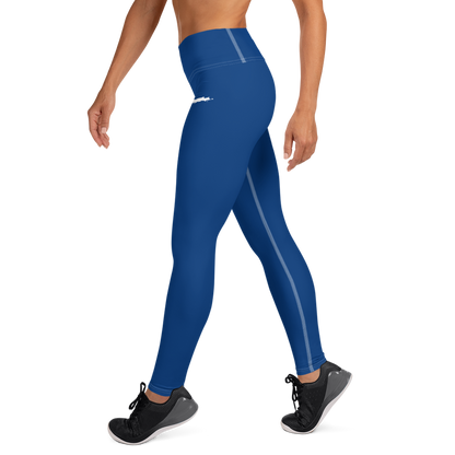 Michigan Upper Peninsula Yoga Leggings (w/ UP Outline) | Dearborn Blue