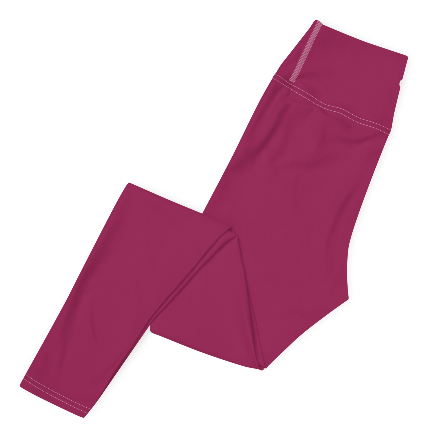 Michigan Upper Peninsula Yoga Leggings (w/ UP Outline) | Ruby Red