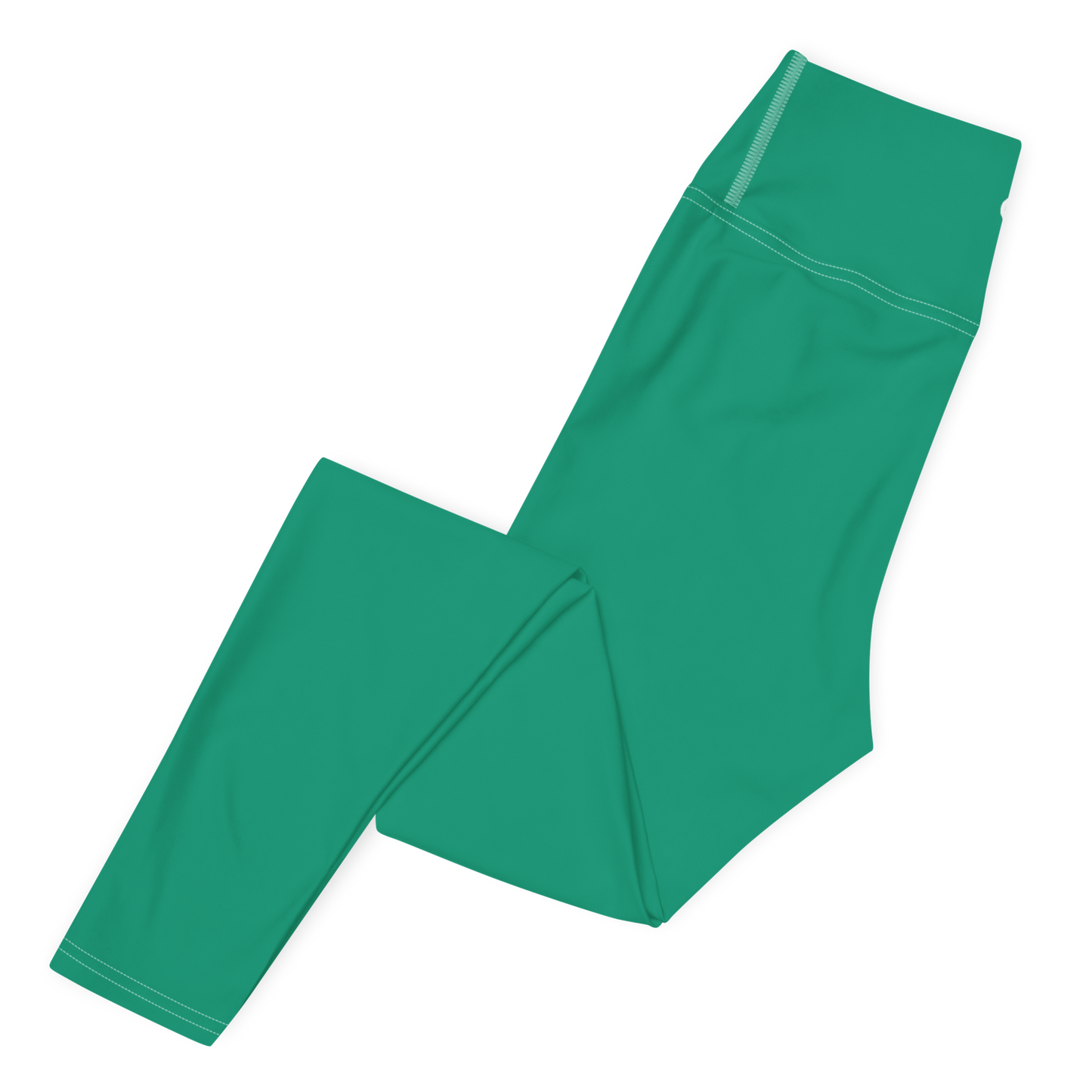 Michigan Upper Peninsula Yoga Leggings (w/ UP Outline) | Emerald Green