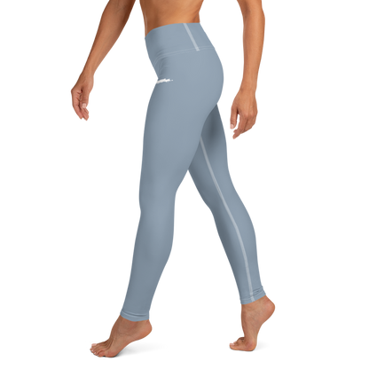 Michigan Upper Peninsula Yoga Leggings (w/ UP Outline) | B-24 Grey