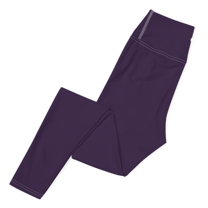 Michigan Upper Peninsula Yoga Leggings (w/ UP Outline) | Blackcurrant