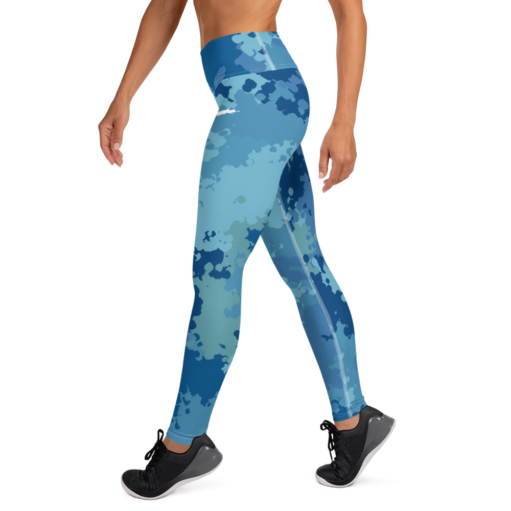 Michigan Upper Peninsula Yoga Leggings (w/ UP Outline) | Great Lakes Camo