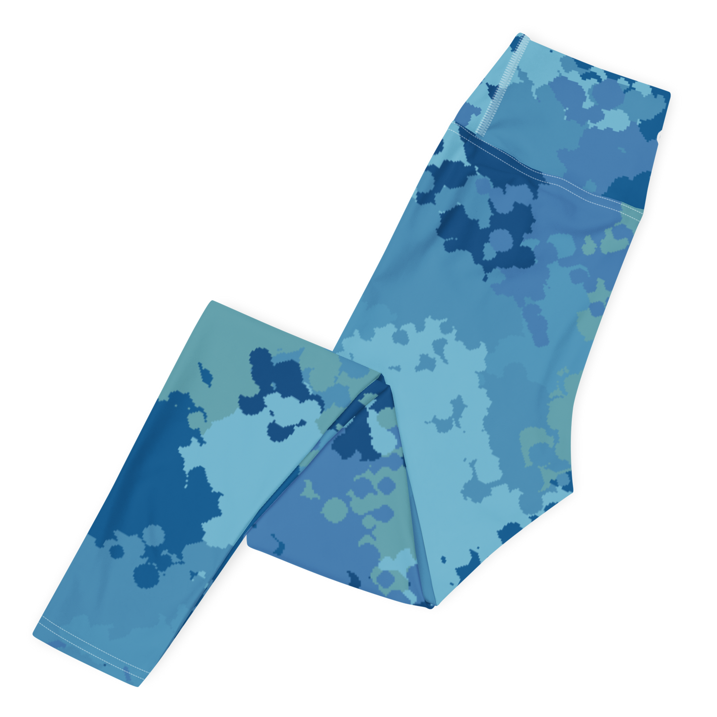 Michigan Upper Peninsula Yoga Leggings (w/ UP Outline) | Great Lakes Camo