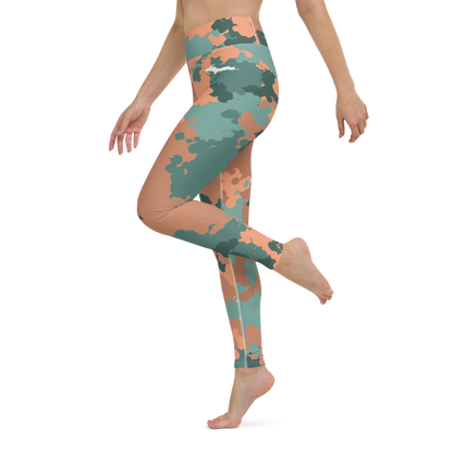 Michigan Upper Peninsula Yoga Leggings (w/ UP Outline) | Copper County Camo