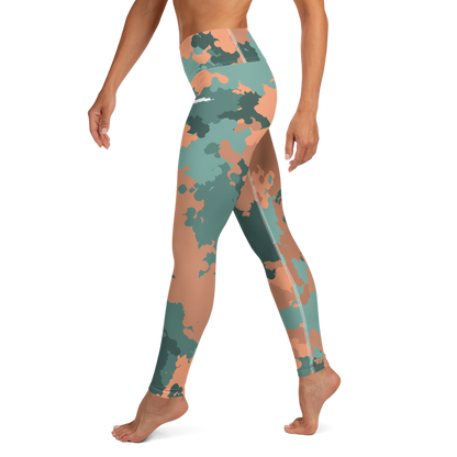 Michigan Upper Peninsula Yoga Leggings (w/ UP Outline) | Copper County Camo