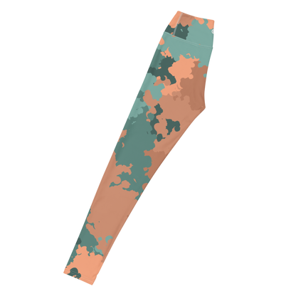 Michigan Upper Peninsula Yoga Leggings (w/ UP Outline) | Copper County Camo