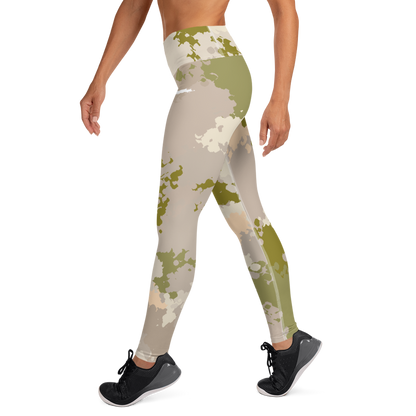 Michigan Upper Peninsula Yoga Leggings (w/ UP Outline) | Rosy Mound Camo