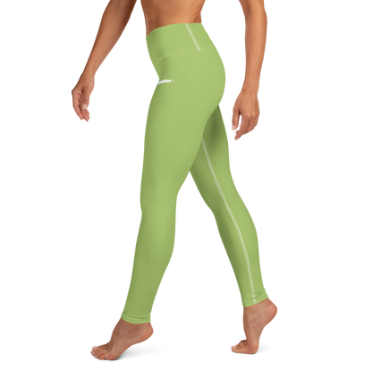 Michigan Upper Peninsula Yoga Leggings (w/ UP Outline) | Gooseberry Green