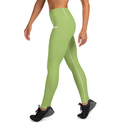 Michigan Upper Peninsula Yoga Leggings (w/ UP Outline) | Gooseberry Green