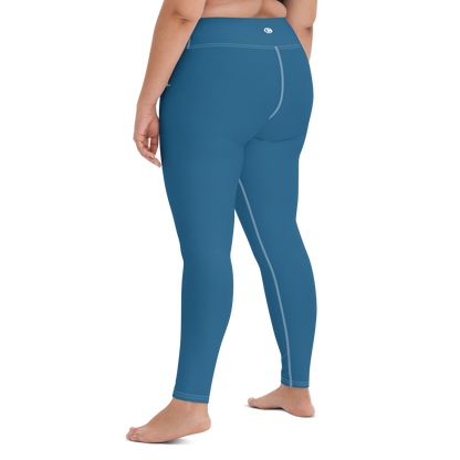 Michigan Upper Peninsula Yoga Leggings (w/ UP Outline) | Blueberry Color