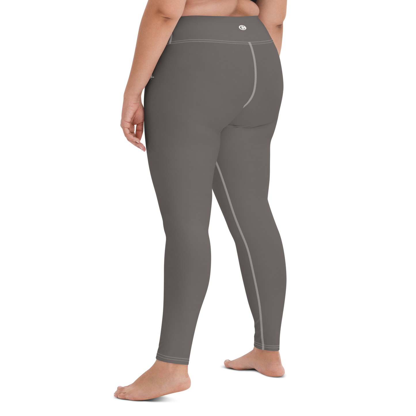 Michigan Upper Peninsula Yoga Leggings (w/ UP Outline) | Warren Tank Grey