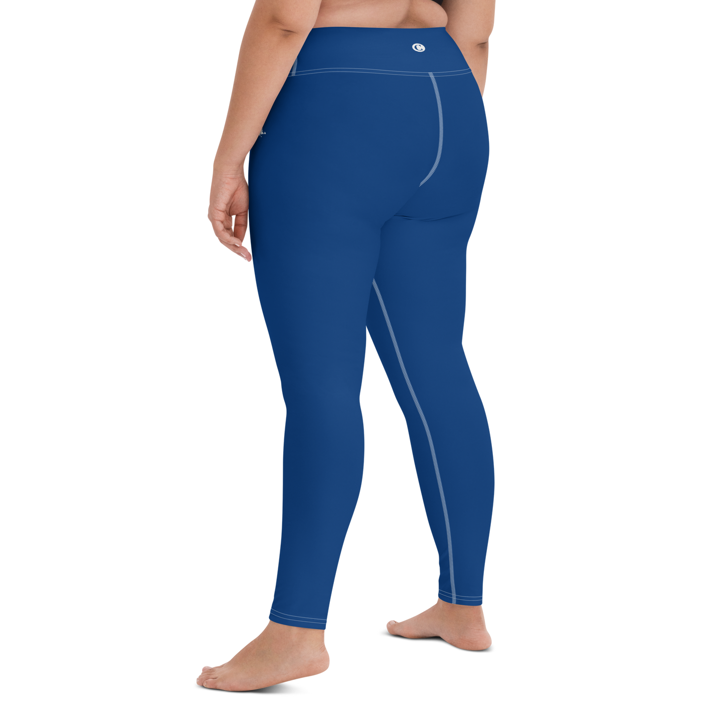 Michigan Upper Peninsula Yoga Leggings (w/ UP Outline) | Dearborn Blue