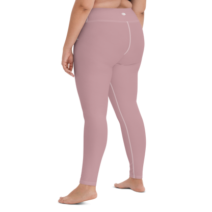 Michigan Upper Peninsula Yoga Leggings (w/ UP Outline) | Cherry Blossom Pink