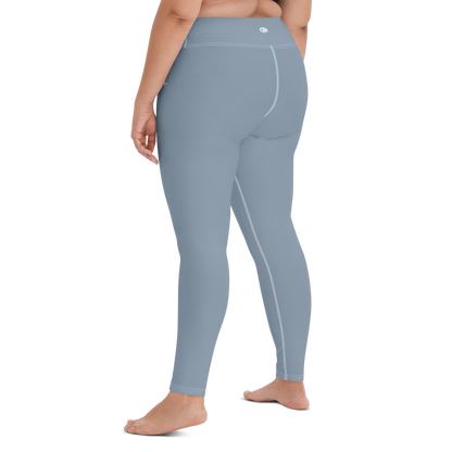 Michigan Upper Peninsula Yoga Leggings (w/ UP Outline) | B-24 Grey