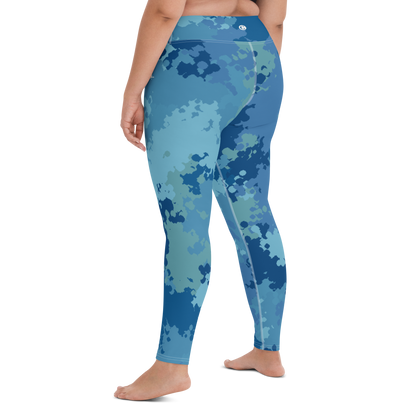 Michigan Upper Peninsula Yoga Leggings (w/ UP Outline) | Great Lakes Camo