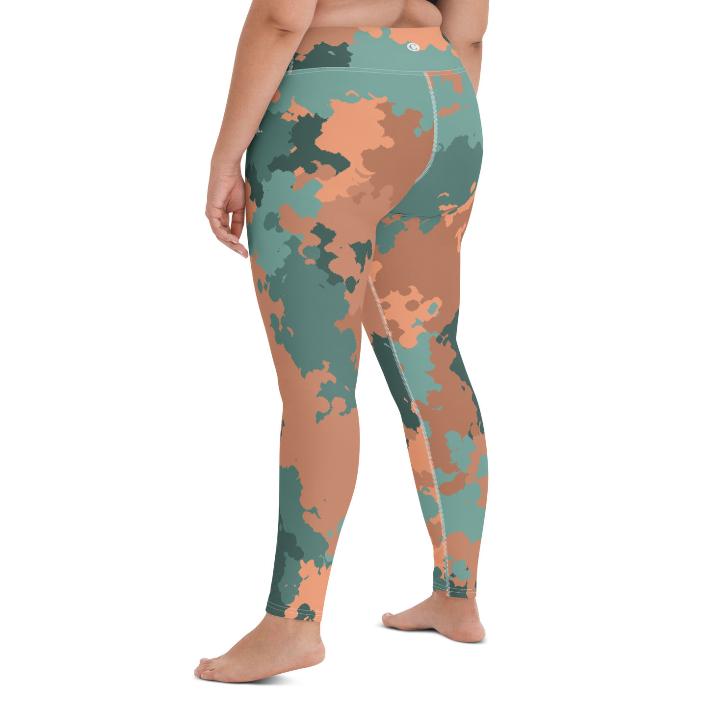 Michigan Upper Peninsula Yoga Leggings (w/ UP Outline) | Copper County Camo