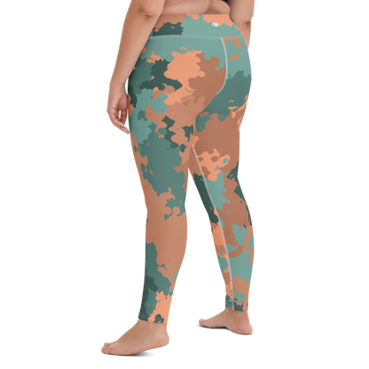 Michigan Upper Peninsula Yoga Leggings (w/ UP Outline) | Copper County Camo