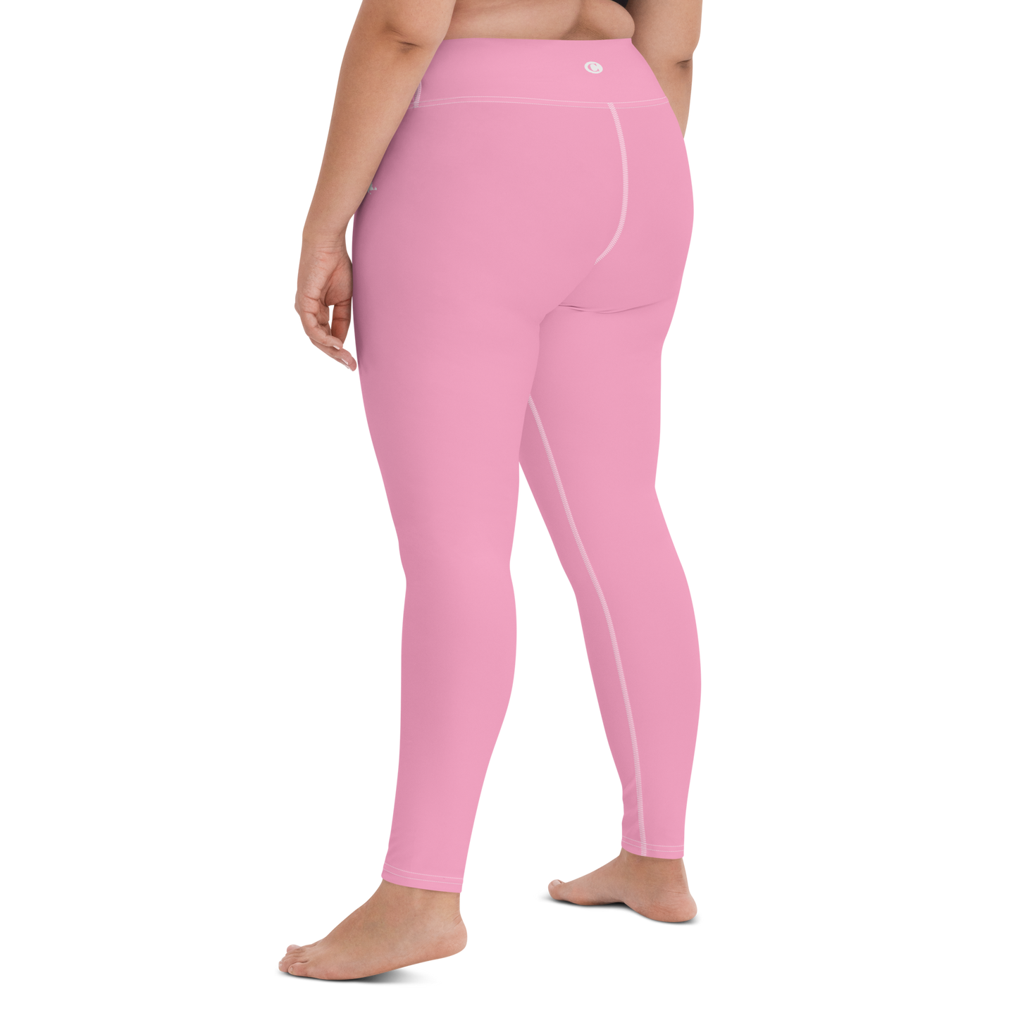 Michigan Upper Peninsula Yoga Leggings (w/ UP Outline) | '67 Caddie Pink