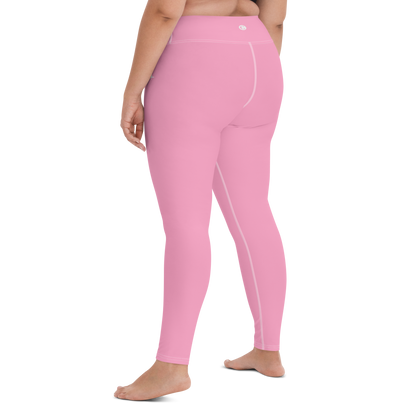 Michigan Upper Peninsula Yoga Leggings (w/ UP Outline) | '67 Caddie Pink