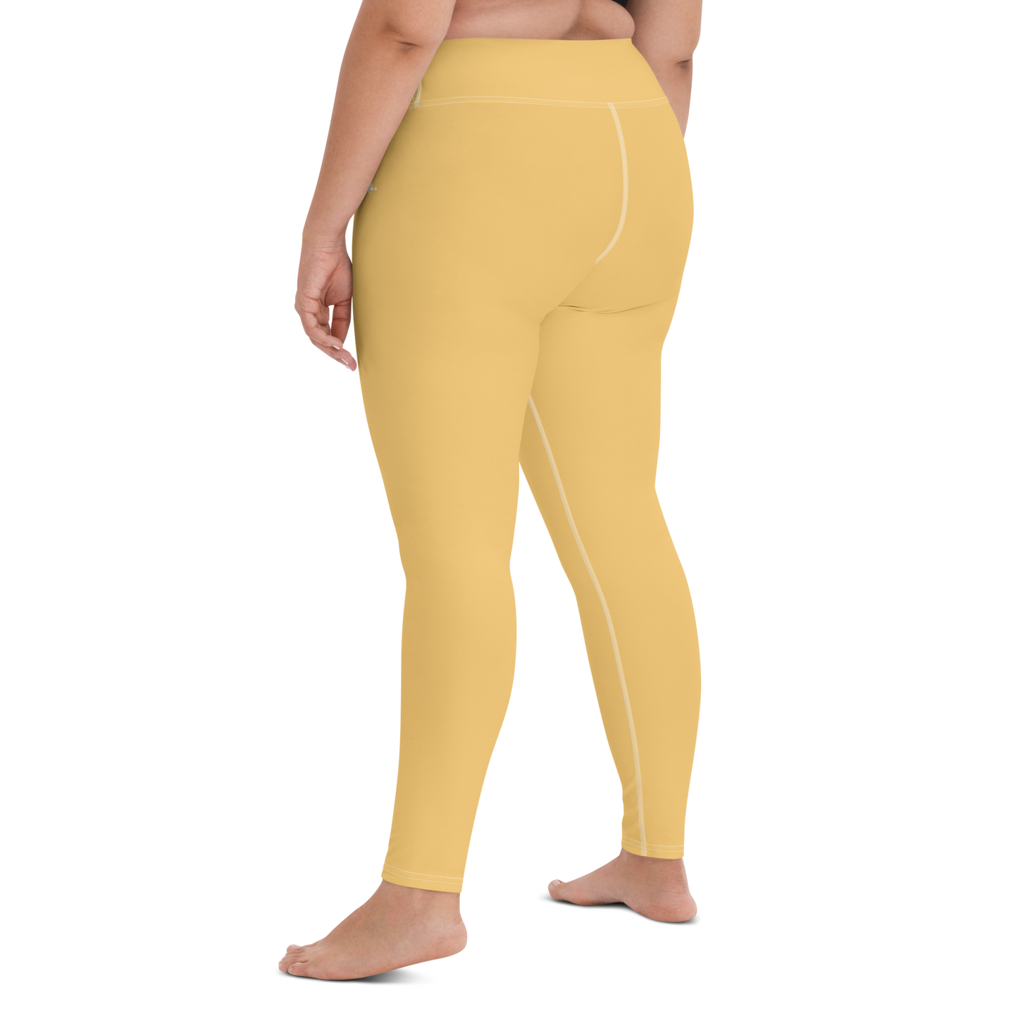 Michigan Upper Peninsula Yoga Leggings (w/ UP Outline) | Citrine