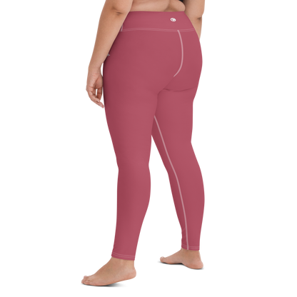 Michigan Upper Peninsula Yoga Leggings (w/ UP Outline) | Popstar Pink