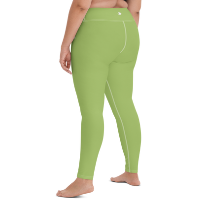 Michigan Upper Peninsula Yoga Leggings (w/ UP Outline) | Gooseberry Green